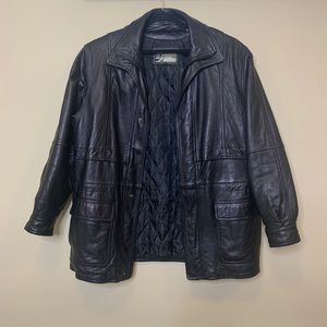 Boston Outfitters Black Sloft Leather Coat Jacket